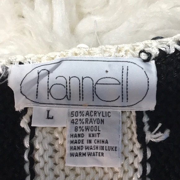 Original tags Vintage Nannell sequins hand knitted sweater never worn embellish - Picture 5 of 9